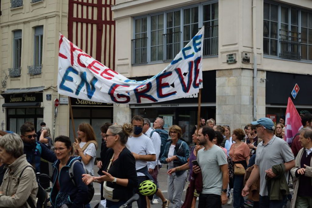 Les professeurs ont fait grève