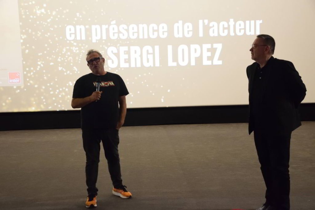 Sergi Lopez et Hervé Aguillard samedi lors de l'avant-première de Sirat