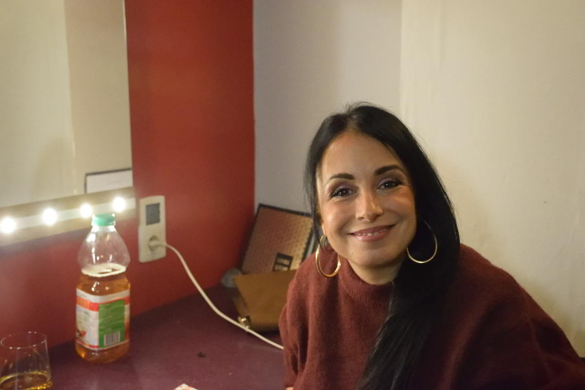 Anne-Sophie Bajon, dans sa loge au Théâtre à l'Ouest à Rouen