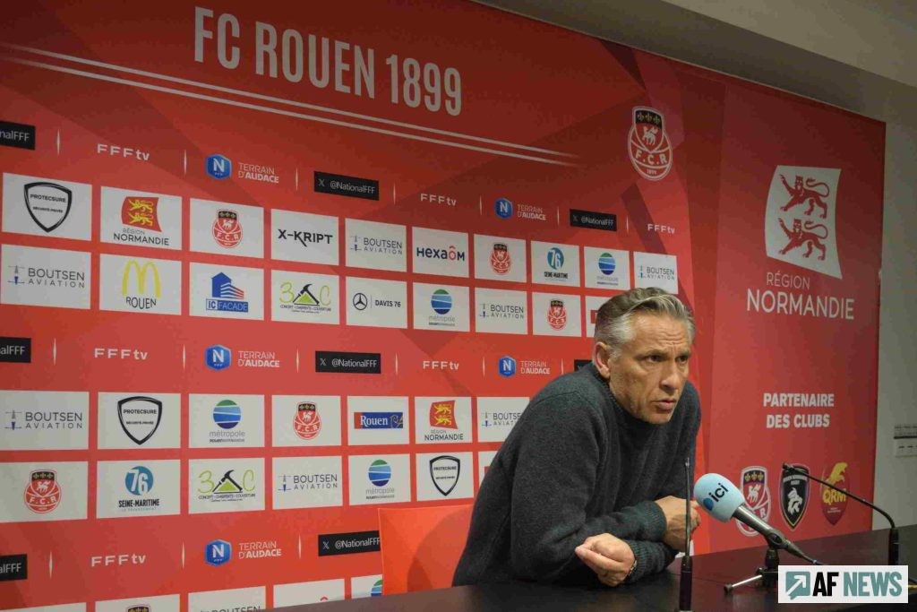 Régis Brouard, lucide en conférence de presse.