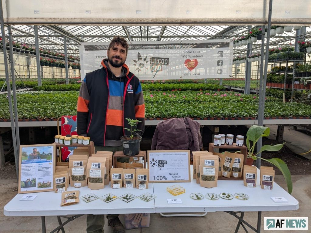 Jerôme Lecoq propose de nombreux produits dérivés à base de cannabis